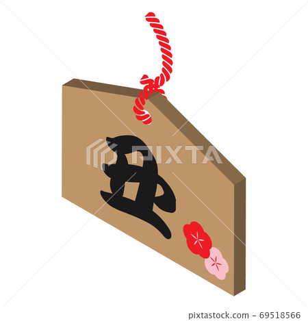 Isometric style votive tablet (Ox) Isometric style votive tablet (Ox) 69518566