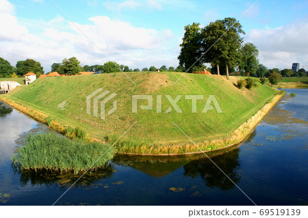 water around the citadel of Castellet in Copenhagen, Denmark water around the citadel of Castellet in Copenhagen, Denmark 69519139