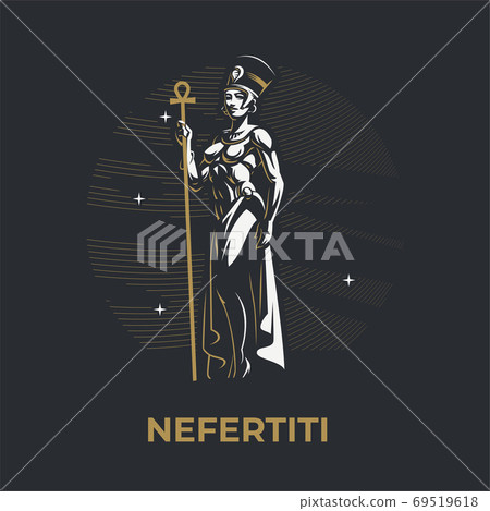 Egyptian Queen Nefertiti. Egyptian Queen Nefertiti. 69519618