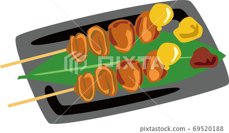 Chicken skewers lantern ball string yakitori 69520188