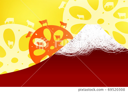 Japanese New Year's card Zodiac background Japanese New Year's card Zodiac background 69520308