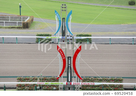 Goal board of racecourse 69520458