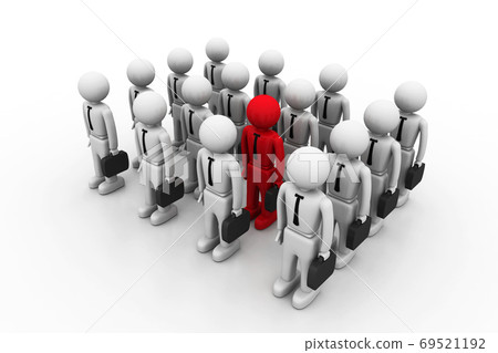 Strong team with leader Strong team with leader 69521192