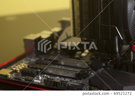 Motherboard computer circuit with CPU fan processor cooler 69521272