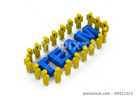 Group of 3D men acting as team. High Resolution 3D render Group of 3D men acting as team. High Resolution 3D render 69521323