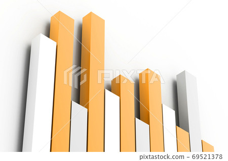 Growing business graph 69521378