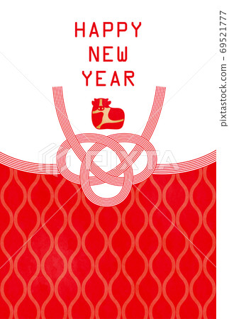 Year of the Ox-New Year's card template-y2-2 tech 69521777