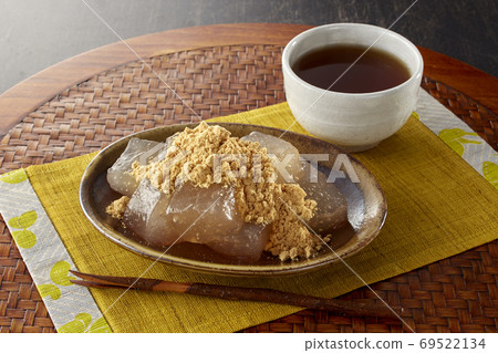 Warabi麻chi（吉娜粉）和烤茶 69522134