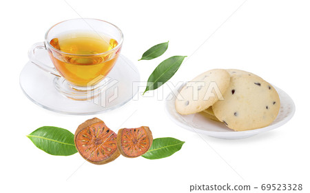 Bael fruit juice or quince tea and dried bael sliced fruit and c Bael fruit juice or quince tea and dried bael sliced fruit and c 69523328