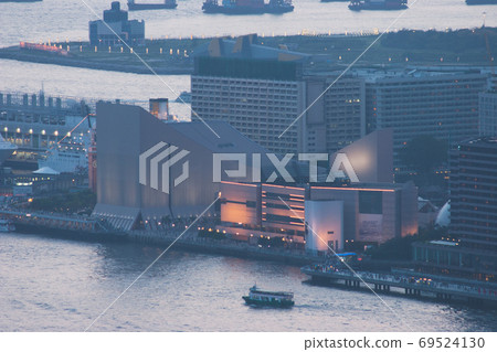 2 June 2207 Hong Kong Victoria harbour downtown at twilight 69524130