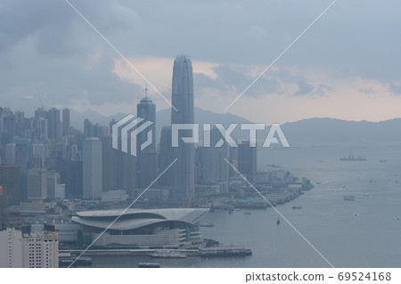 2 June 2207 a  view of hk skyline from Red incense burner summit 69524168