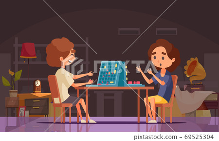 Board Games Sea Battle Composition 69525304