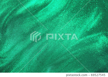 mint glitter shimmering magic bokeh background 69527545