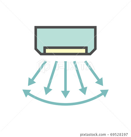 Air conditioner control vector icon design, editable stroke. 69528197