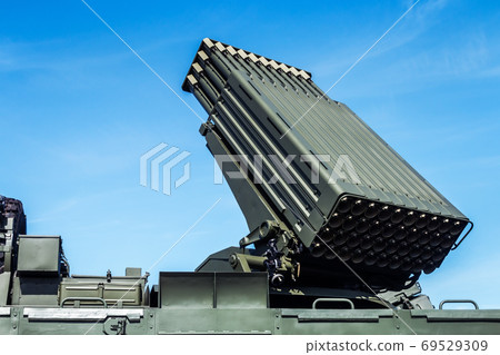 launch rocket system weapons are ready for firing 69529309