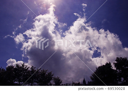 Sun on cloud 69530028