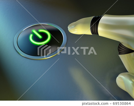 Glowing power button 69530864