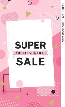 Vertical sale banner material 69531098