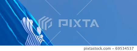 3D rendering of the national flag of Commonwealth of Independent States 69534537