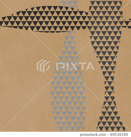 使用Uroko圖案的日式圖案背景素材 使用Uroko圖案的日式圖案背景素材 69538398