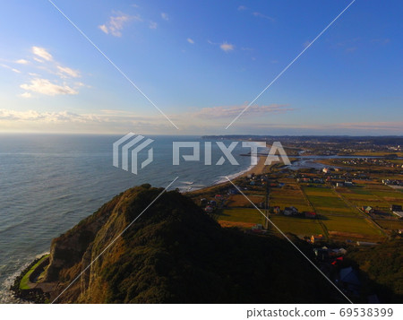 Cape Taito-Aerial view with drone (Isumi City, Chiba Prefecture) Cape Taito-Aerial view with drone (Isumi City, Chiba Prefecture) 69538399