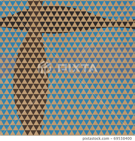 使用Uroko圖案的日式圖案背景素材 69538400