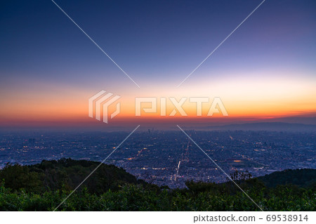 《Osaka Prefecture》 Night view and panoramic view of central Osaka 《Osaka Prefecture》 Night view and panoramic view of central Osaka 69538914