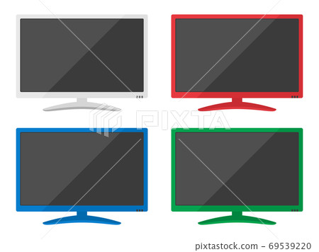 LCD TV color variation illustration LCD TV color variation illustration 69539220
