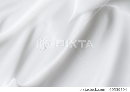 Pure white cream texture as abstract background, food substance or organic cosmetic Pure white cream texture as abstract background, food substance or organic cosmetic 69539594