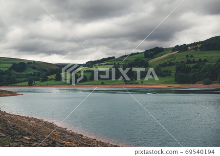 Ladybower Reservoir in Peak District National Park Ladybower Reservoir in Peak District National Park 69540194