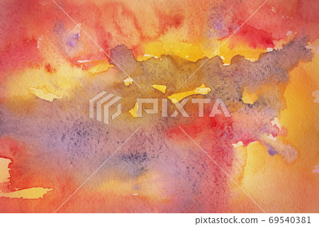 Watercolor background autumn season background gradient Watercolor background autumn season background gradient 69540381