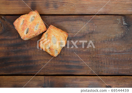 A satisfying meat patty, which combines an airy puff pastry and 69544439