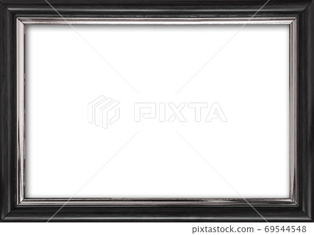 Empty picture frame with a free place inside, isolated on white 69544548