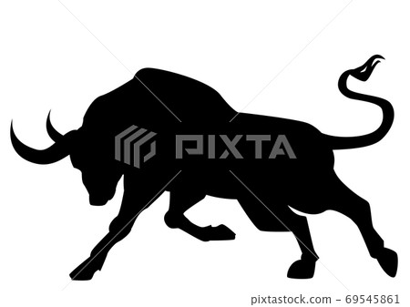Cow silhouette Animal cow Ox year 14 Menacing cow 69545861