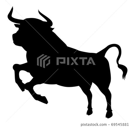 Cow silhouette Animal cow Ox year 3 Jumping cow Cow silhouette Animal cow Ox year 3 Jumping cow 69545881
