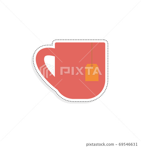 Isolated red cup icon 69546631