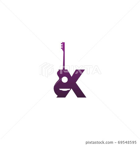 Letter Guitar style icon logo Letter Guitar style icon logo 69548595