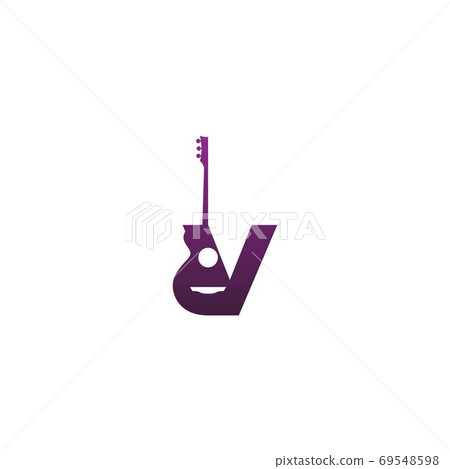 Letter Guitar style icon logo 69548598