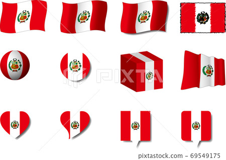 Peruvian flag set 69549175
