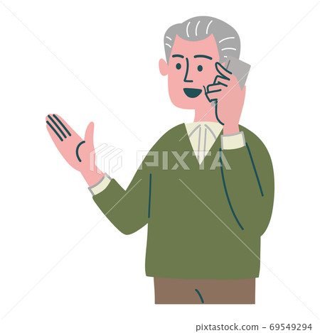 Male senior proposal standing Male senior proposal standing 69549294