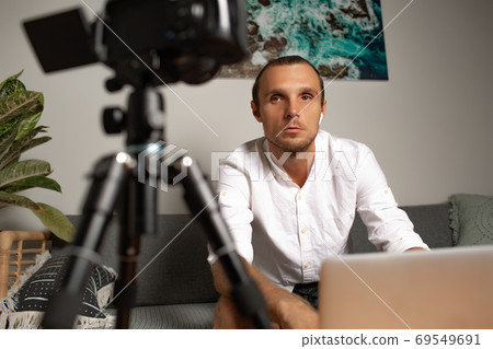 man works at home man works at home 69549691