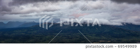 Aerial View. Panoramic View of Canadian Mountain Landscape 69549989