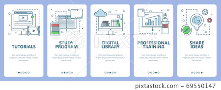 Vector modern thin line flat design tutorial... - Stock Illustration ...