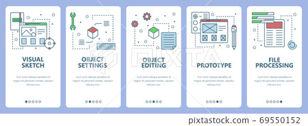 Vector modern thin line flat design modeling... - Stock Illustration ...