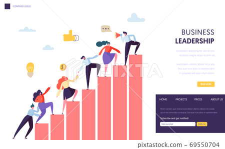 Business Leader Help Team Reaching Up Website 69550704