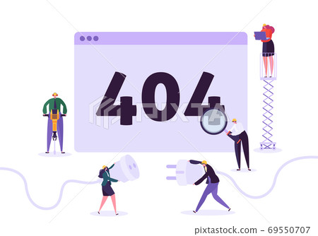 Website Under Construction. 404 Page Characters 69550707
