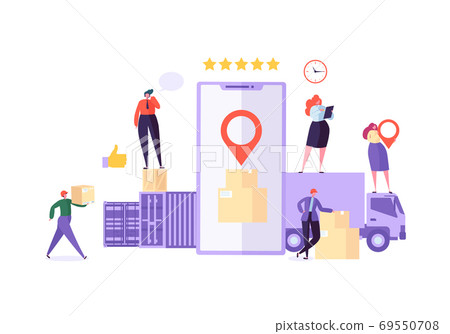 Online Cargo Delivery Mobile App Tracking Service Online Cargo Delivery Mobile App Tracking Service 69550708