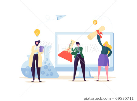 Science and Bio Technology Concept Characters 69550711