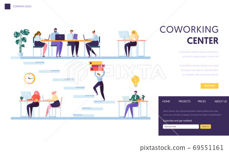Coworking Office Space Landing Page. Freelancer 69551161