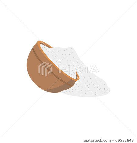 Spilled salt a symbol of bad luck and misfortune vector illustration isolated. 69552642